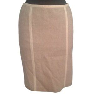 Proenza Schouler for Target 3 Juniors Pencil Skirt Linen Blend Tan